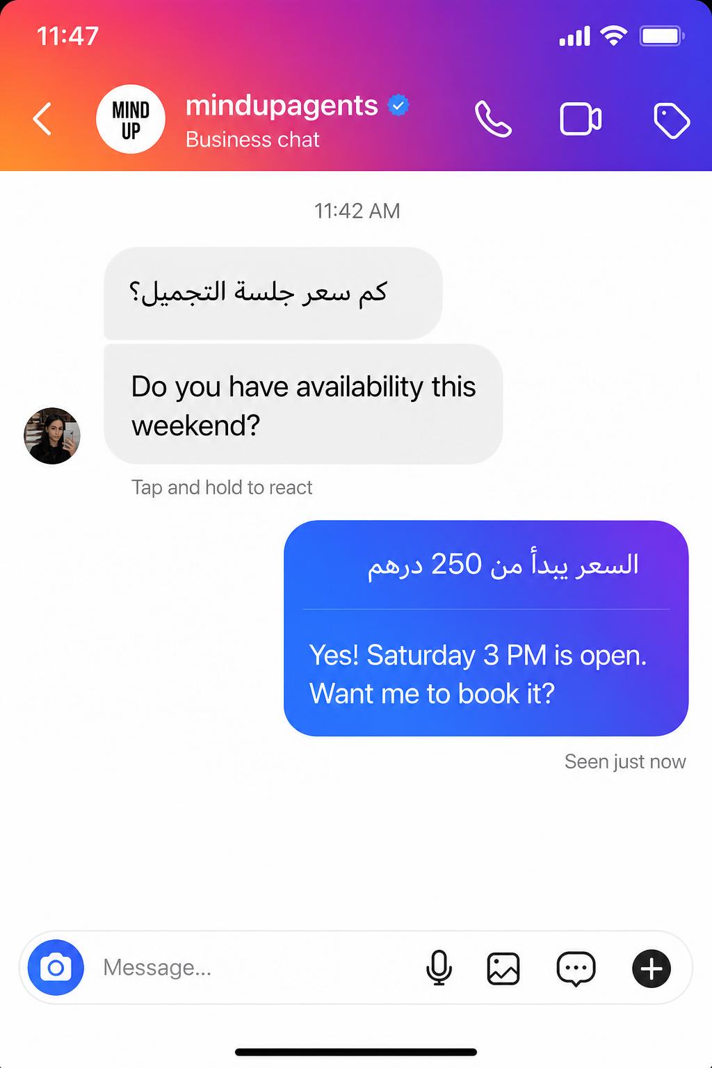 وكيل إنستغرام DM